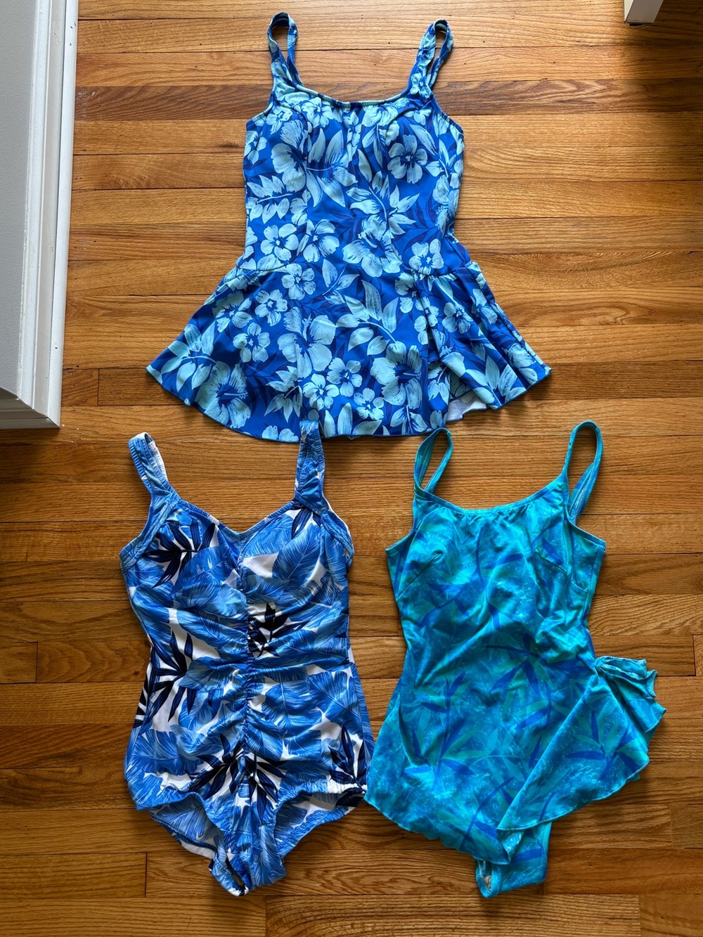 Bundle of 3 Maxine of Hollywood Bathing Suits Size 12